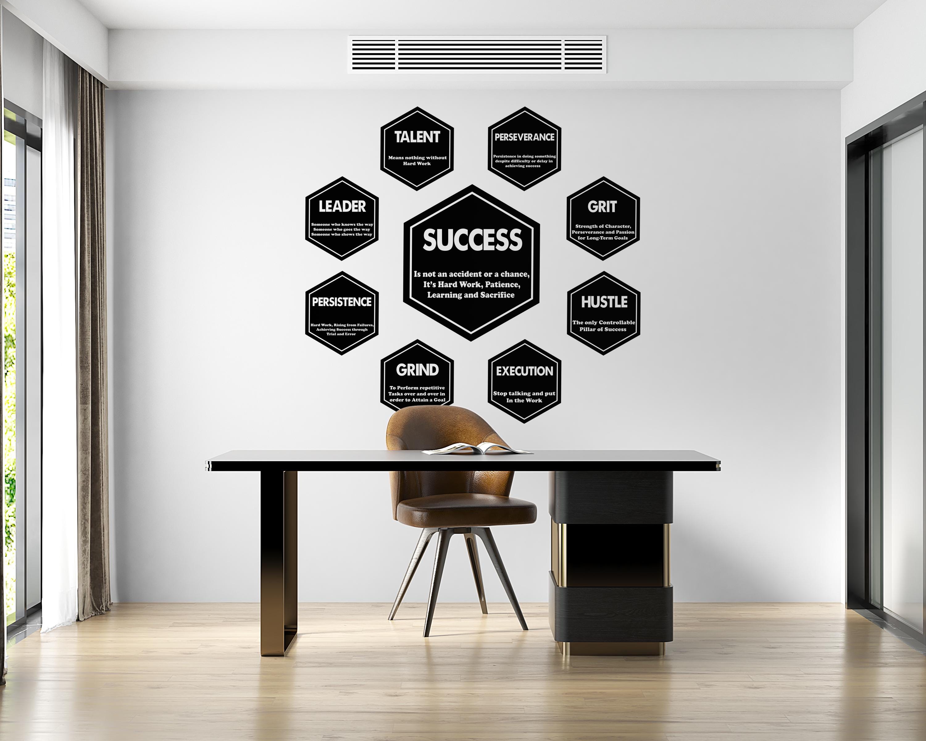 Office Wall Decal Success Wall Decor Idea Teamwork Business Worker ...
