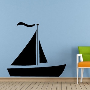Sail Boat Old Ship Yat Liner Ocean Sea Lake River Transport Wall Decal Vinyl Sticker Mural Room Decor L1692