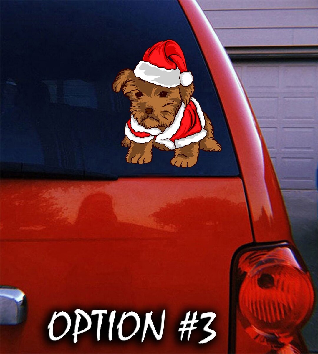 Merry Christmas Stickers, Dog Bumper Sticker, Dog Window Sticker, Funny