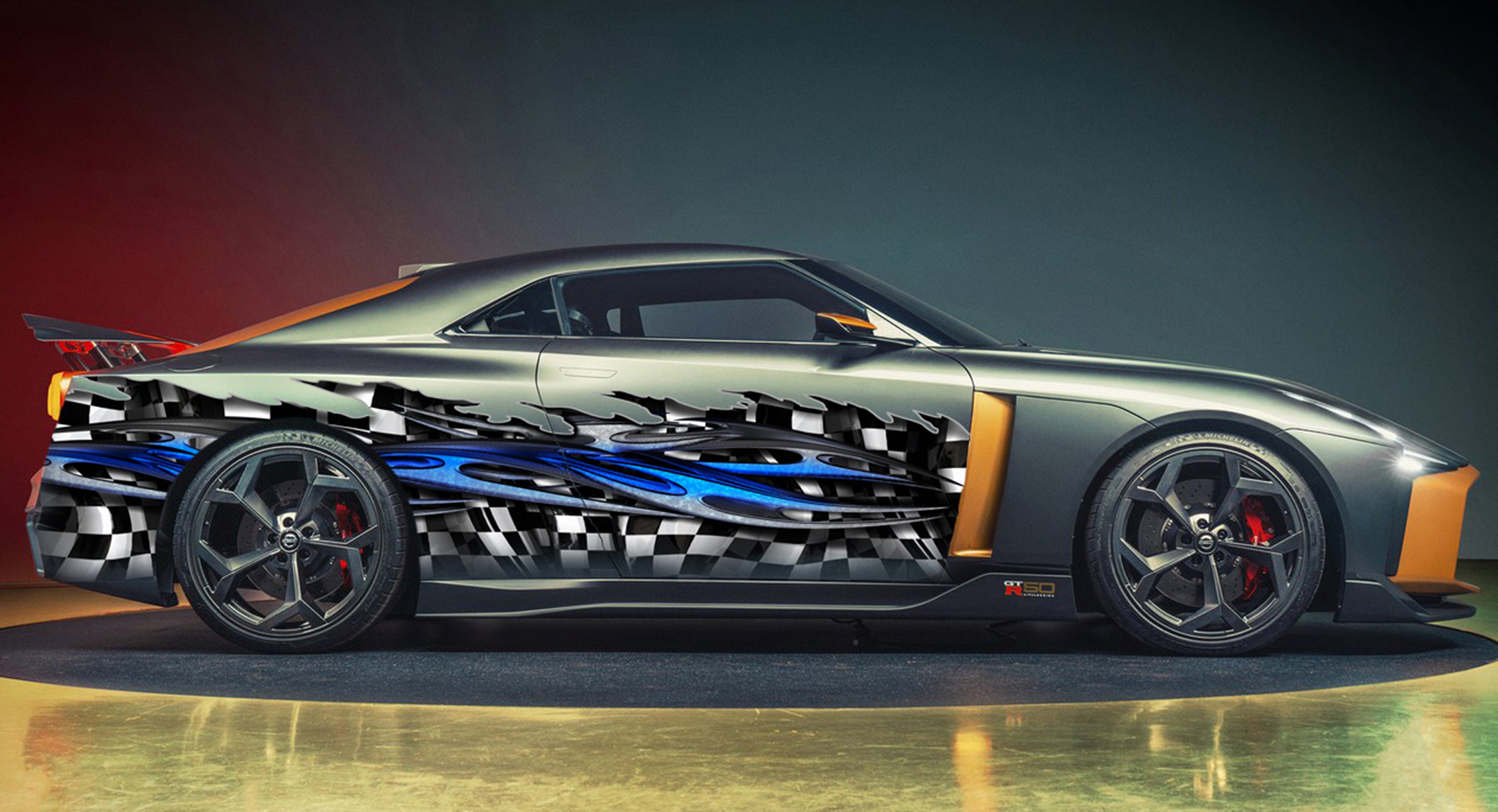 Tribal Racing Stripes Full Color Car Side Graphics Racing - Etsy