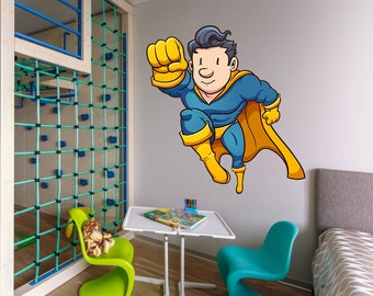 Super-héros Wall Decal, autocollant superhero wall, décor mural superhero