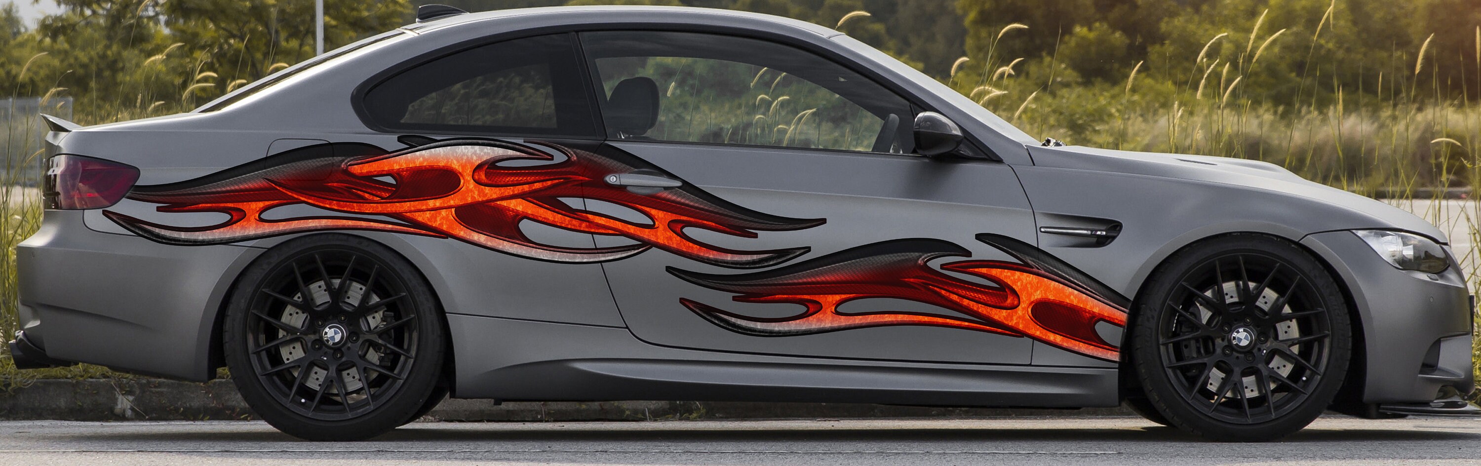 3D Tribal Racing Stripes Vinyl Sticker, 3D Tribal Car Graphics, Tribal ...