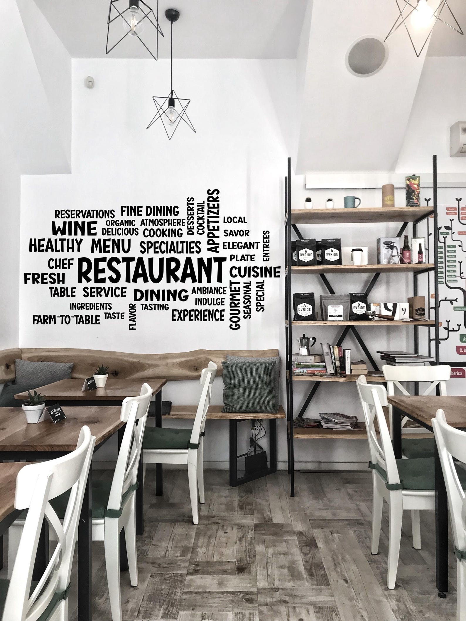 Restaurant Word Cloud Wall Decal – Personalized Dining & Menu Inspired ...