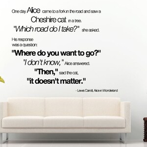 Which Road Do I Take? Quote Saying Citation For Kids Children Toddlers Babies Nursery Wall Decal Vinyl Sticker Mural Room Decor L967