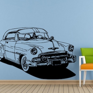 Sports Car Racing Concept Vehicle Hot Rod Wall Decal Vinyl Sticker Mural Room Decor L1533