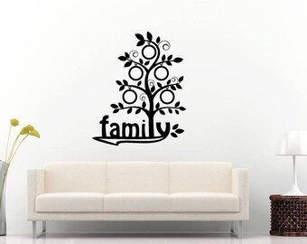 Family Tree Picture Frames Home Design Leaving Room Wall Sticker Decal Vinyl Mural Decor Art L2340