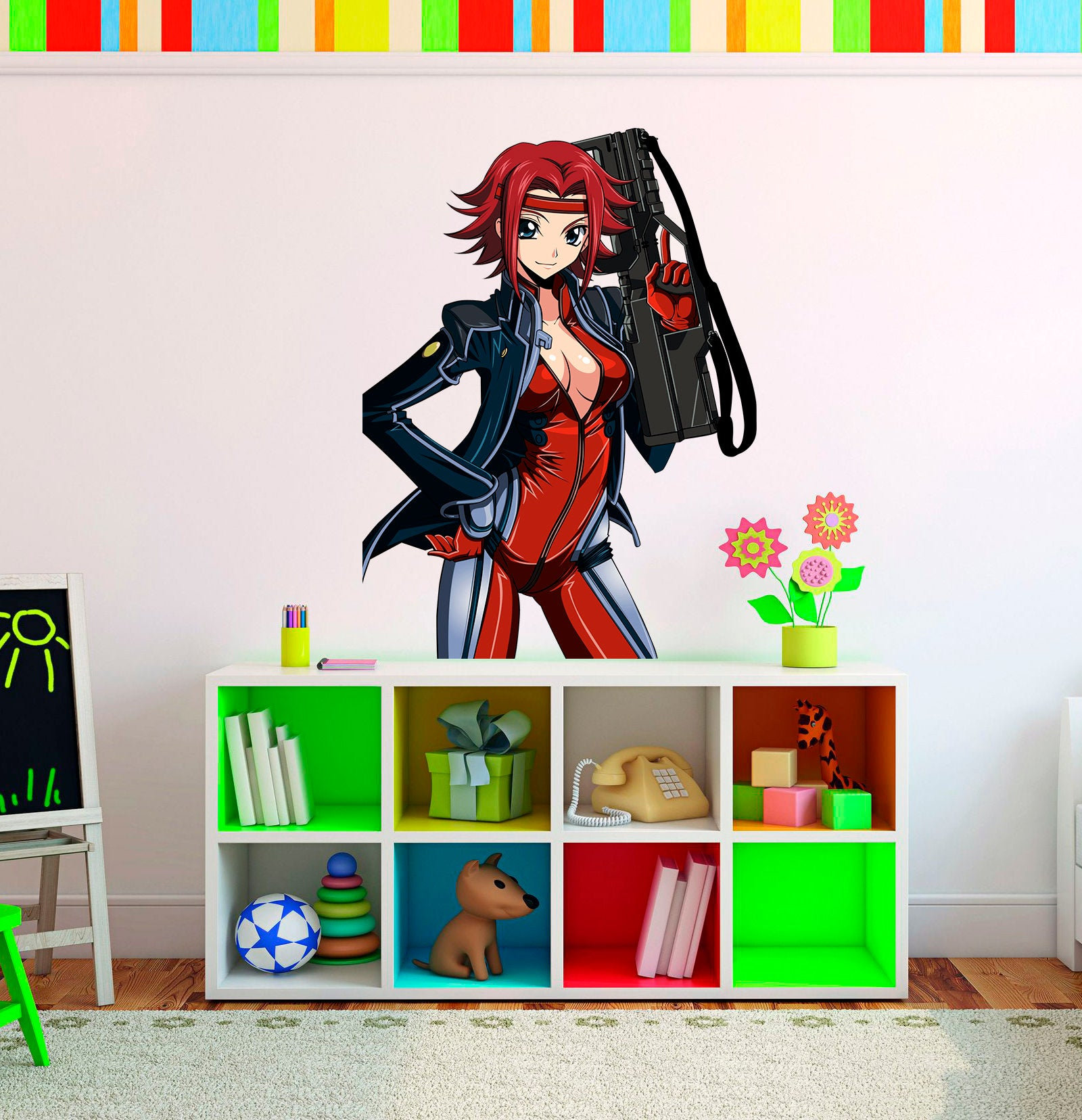 Anime Wall Decor Anime Sticker Anime Decal Etsy