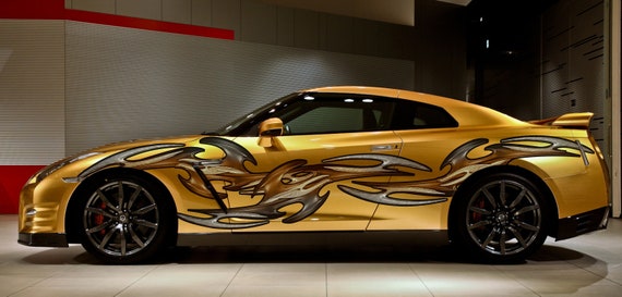3D Tribal Car Graphics 3D Tribal Racing Stripes Vinyl Decal - Etsy