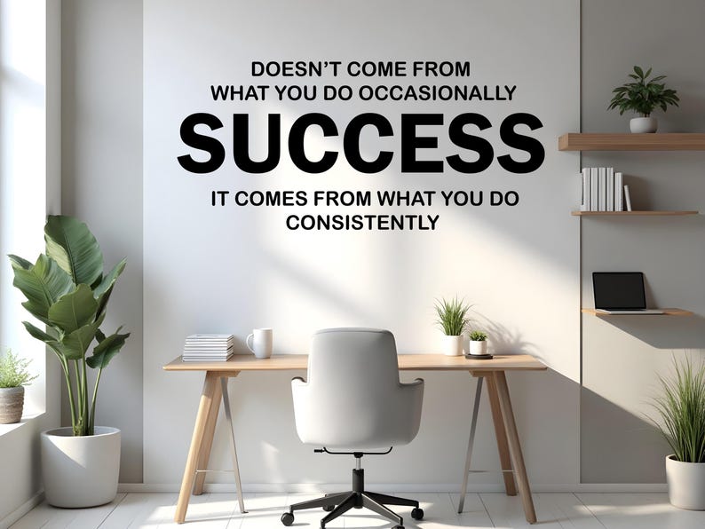 Office Wall Decal Success Wall Decor Idea Teamwork Business Worker ...