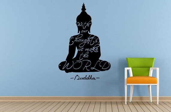 Mondo Di Citazione Di Buddha Dicendo Frase Namaste Yoga Etsy