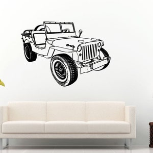 Off Road Sport Utility Vehicle Mountains Rocks Dirt 4 X 4 Wall Decal Vinyl Sticker Mural Room Decor L840