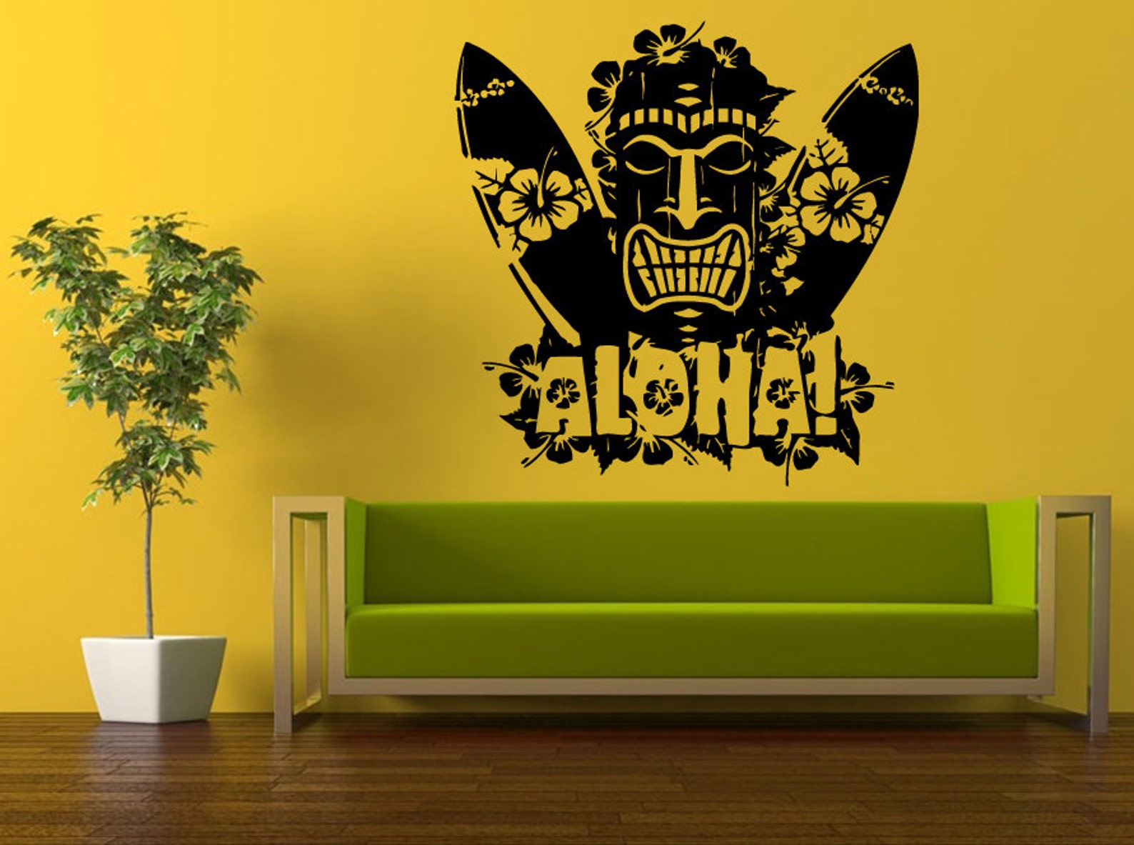 Wall Decal Vinyl Sticker Decals Peal and Stick Cheap Decor Art Aloha ...