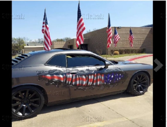 US Flag Car Wrap US Flag Ripped Metal Car Vinyl Decal US Pride Car Vinyl Sticker American Flag Car Side Design Big Flag Decals Etsy UK
