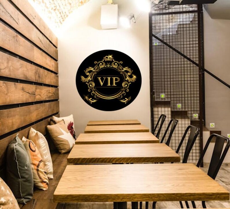 Vip Restaurant Signage VIP Sticker, Elite Society Decal, Dear Guests Wall Art, Status Vinyl ...