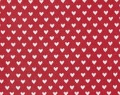 Flirt Tiny Hearts in Red and Cream by Sweetwater for Moda Fabrics