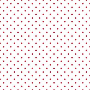 Red Swiss Dot on White by Riley Blake Designs