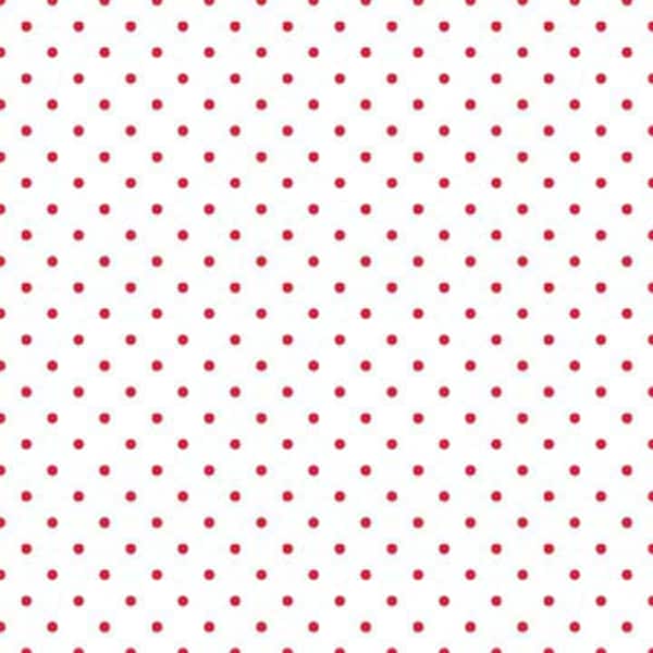 Red Swiss Dot on White by Riley Blake Designs