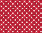 Christmas Adventure Quilty Snowflakes Scarlet by Beverly McCullough for Blake Designs