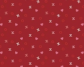 Falling in Love Xs and Os Red by Dani Mogstad for Blake Designs