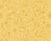 Homemade Outlined Flowers in Sunshine by Echo Park Paper Co. for Riley Blake Designs