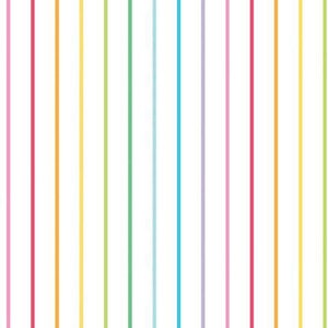 Sunshine Blvd Stripes on White by Amber Kemp-Gerstel for Riley Blake Designs
