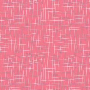 Coral Pink and White (Lipstick) Large Hashtag by Riley Blake Designs