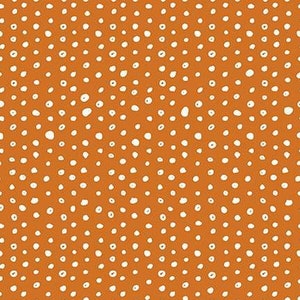 Bad to the Bone Orange Dots by My Mind&#39;s Eye for Riley Blake Designs