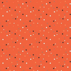 Hey Bootiful Dots in Persimmon by My Mind&#39;s Eye for Riley Blake Designs