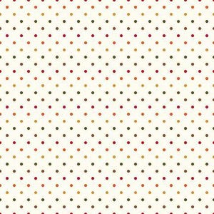 Le Creme Swiss Dot Herbst auf Creme von Riley Blake Designs