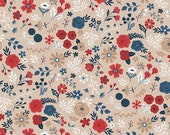 Red White and True Floral in Beach by Dani Mogstad for Riley Blake Designs