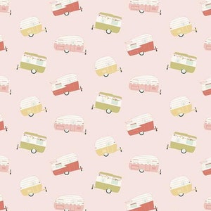 Joy In The Journey Campers in Pink by Dani Mogstad for Riley Blake Designs