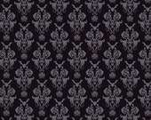 Spooky Hollow Damask in Black by Melissa Mortenson for Riley Blake Designs