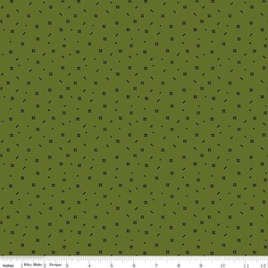 Adel in winter ditsy groen - stappen van 1/2 werf, doorlopend gesneden - door Sandy Gervais voor Riley Blake Designs