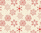 Adel in Winter Snowflakes Cream by Sandy Gervais for Riley Blake Designs