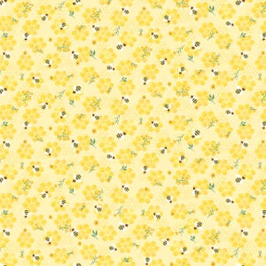 Honey Bear Bee on Honeycombs by Timeless Treasures