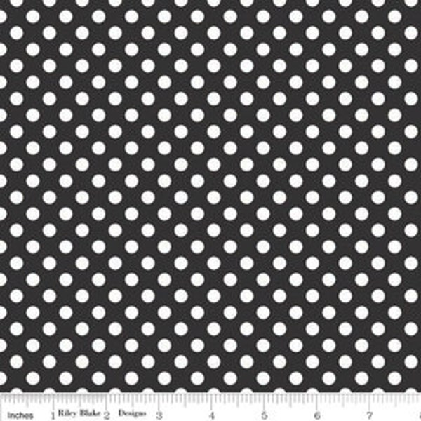 Small Dot Black by Riley Blake Designs