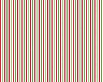 Christmas Stripe 1/8th Inch - 1/2 Yard Increments, Cut Continuously - by Riley Blake Designs