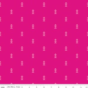 Opruiming: roze roze – stappen van 1/2 meter, doorlopend gesneden – van Quiet Play voor Riley Blake Designs