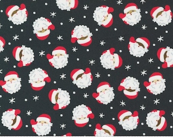 Räumungs-- Feiertags-Weihnachtskohlweihnachtsmänner - Feiertags-Essels - 1/2-Yard-Schritte, fortlaufend geschnitten - von Stacey Iest Hsu für Moda Fabrics