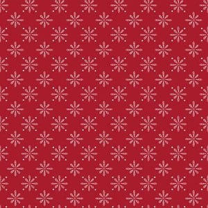 Foulard floral Colours of Summer en rouge - par incréments de 1/2 mètre, coupé en continu - par Jackie Decker pour Wilmington Prints
