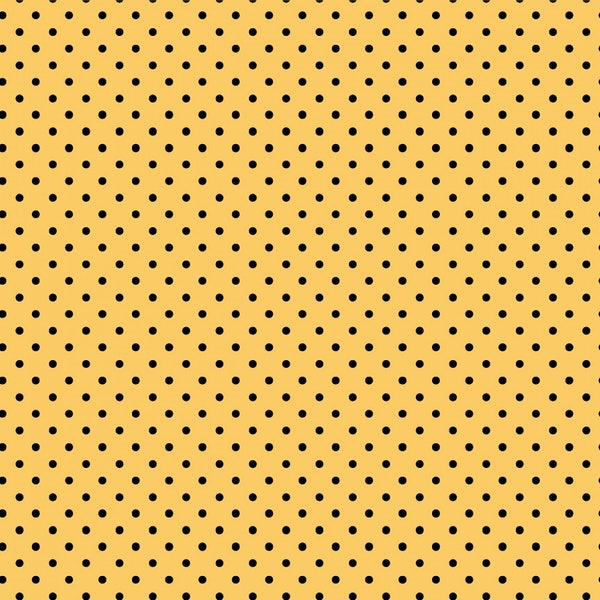 Save the Bees Honey Polka Dots by Timeless Treasures