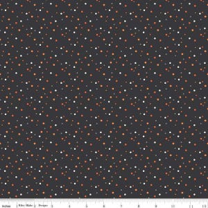 Hey Bootiful Dots in Charcoal - Incrementi di 1/2 iarda, taglio continuo - di My Mind's Eye per Riley Blake Designs