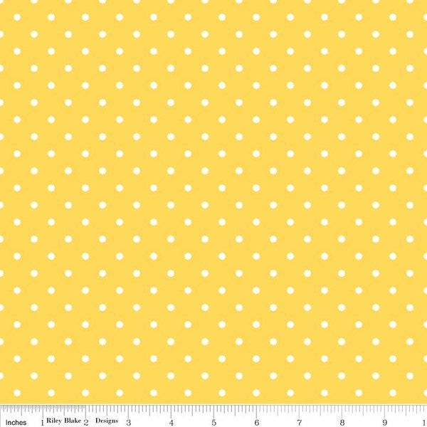 Swiss Dot Yellow by Riley Blake Designs