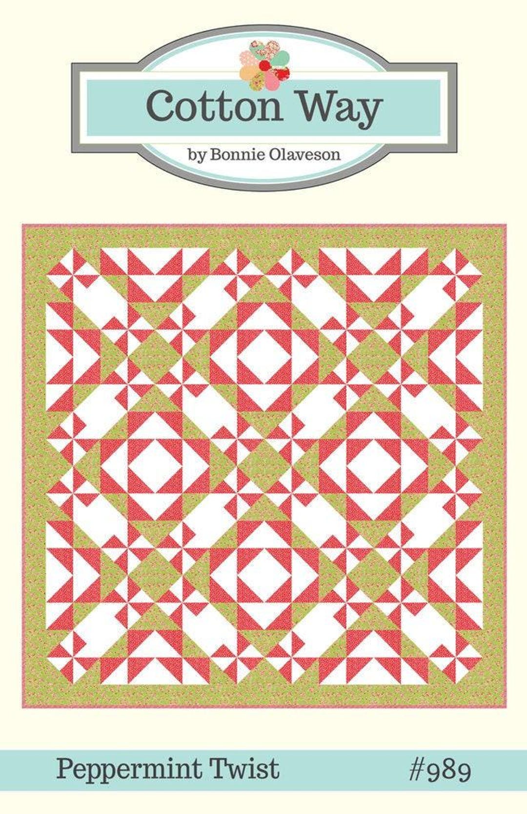 Peppermint Twist Quilt Pattern by Cotton Way - Etsy