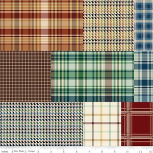 Plaid-Venture Club Plaids Cheater Print in Multi - 1/2 Yard Increments, Cut Continuously - by Riley Blake Designs