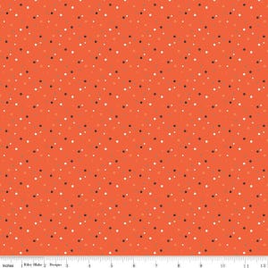 Hey Bootiful Dots in Persimmon - Incrementi di 1/2 iarda, taglio continuo - di My Mind's Eye per Riley Blake Designs