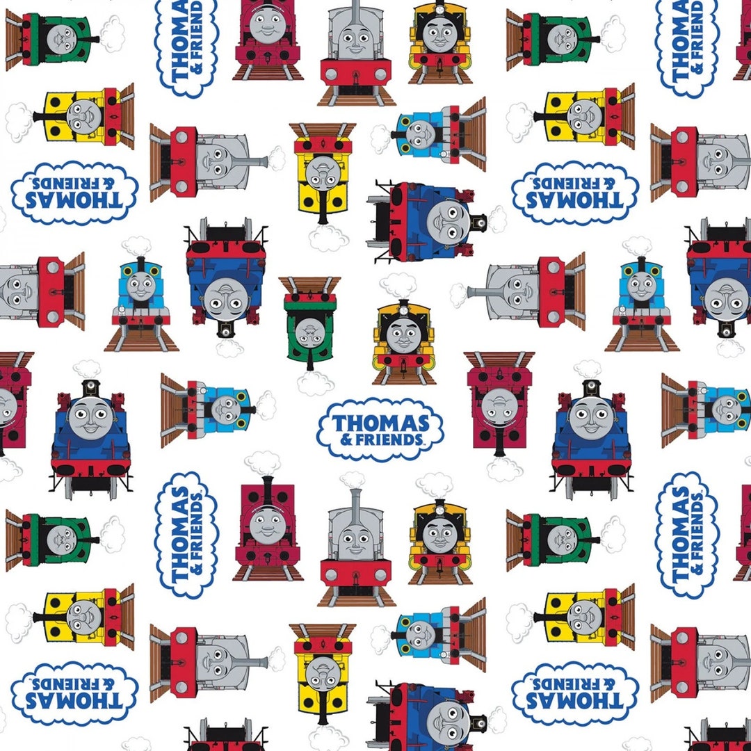 All Aboard With Thomas & Friends Friends White by Riley Blake Designs ...