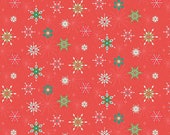 Winter Wonder Snowflakes in Red by Heather Peterson for Riley Blake