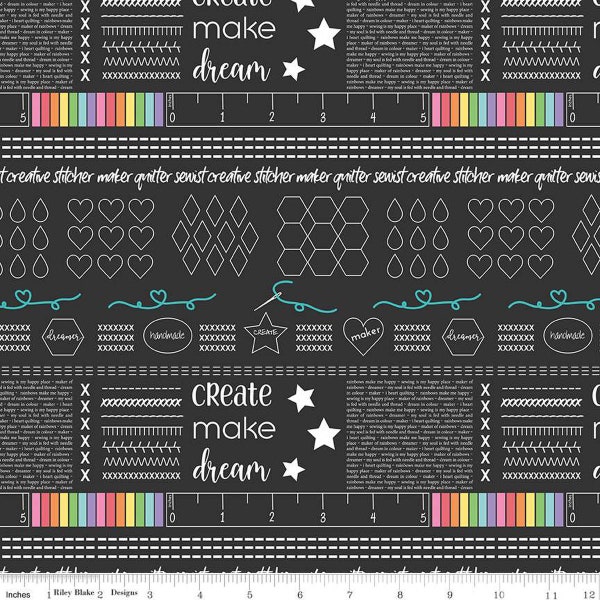 Make Main in Black by Kristy Lea of Quiet Play for Riley Blake Designs