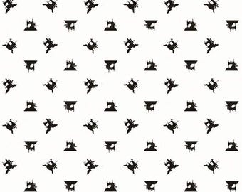 Opruiming: Best of She Who Sews Tiny Toy-naaimachines in wit - 1/2 meter, doorlopend gesneden - door J. Wecker Frisch voor Riley Blake Designs